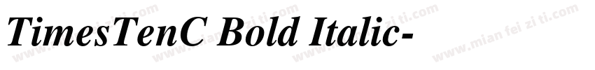 TimesTenC Bold Italic字体转换